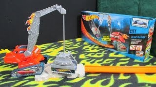 Crane Crasher Hot Wheels Track Set Defeat The Crane