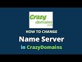 How to Change Name Servers in CrazyDomains