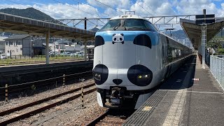 287系(パンダくろしお)新宮駅(1番のりば)発車