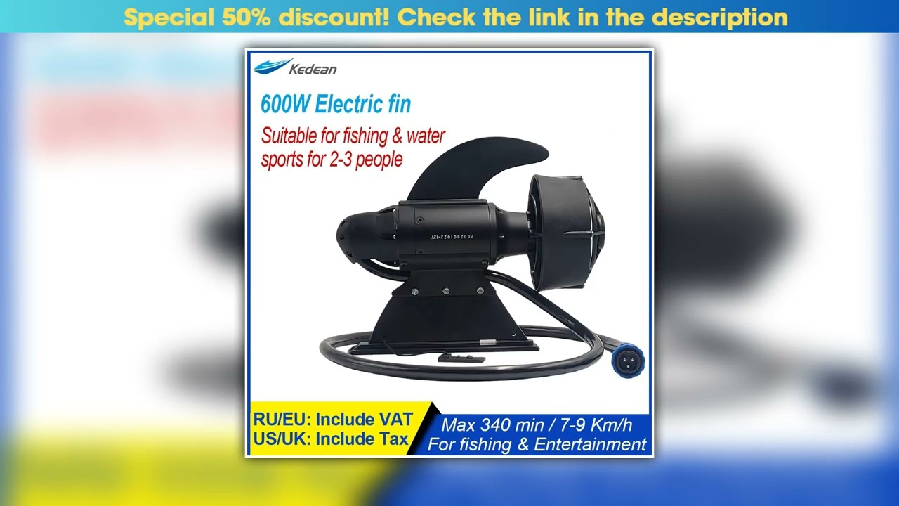 380W 600W Electric Fin Stand Up Paddle Board Push Motor Electric Power Fin SUP Surf Kayak POWER