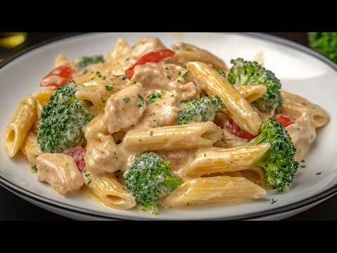 This recipe will drive you crazy! Incredibly tender pasta with chicken in a thick creamy sauce!