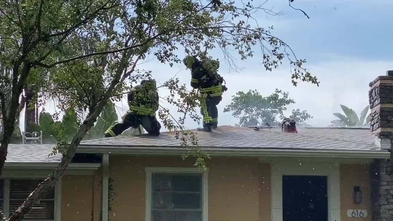 Lightning strike starts Clearwater house fire YouTube