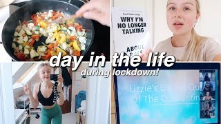 a chilled day in lockdown | cooking for my family, reading & zoom quiz