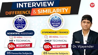 Interview differences & similarity BARC Stipendiary trainee and NPCIL Scientific Assistant B screenshot 3