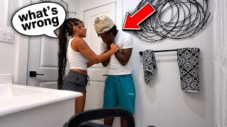 “CRYING” WITH THE DOOR LOCKED PRANK ON MY GIRLFRIEND… MUST WATCH👀💔