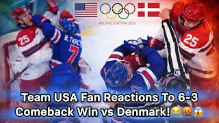 AMERICA DOMINATES!! || Team USA Fans EXPLODE After 6-3 COMEBACK Win vs Denmark || Live Fan Reactions