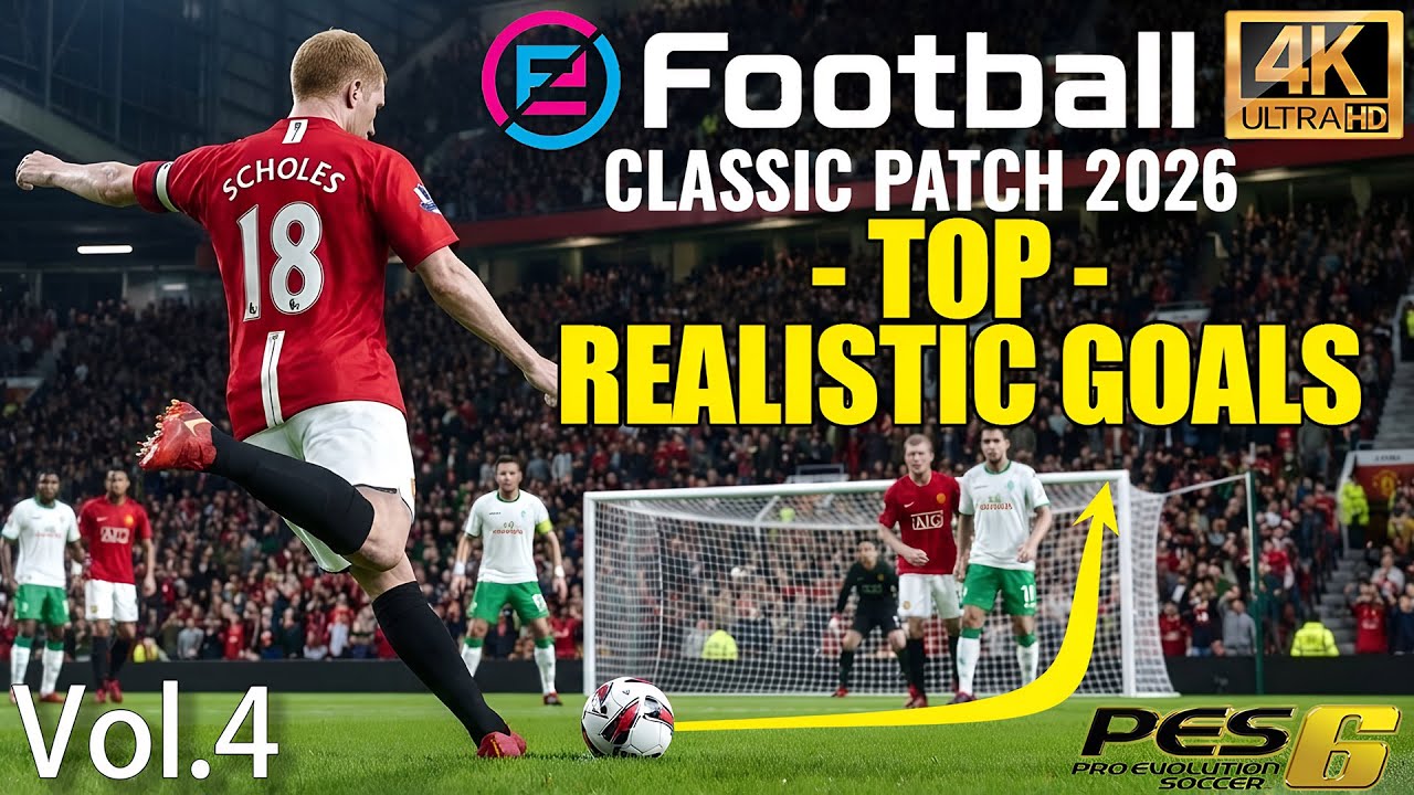 PES 6 (2026) Classic Patch - The best realistic goals and moments from Alex gameplay PES 2021 Vol.4
