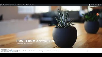 BuddyPress Post From Anywhere: generate shortcodes, widgets for post update section