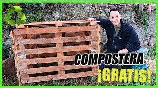 ♻CREA Tu COMPOSTERA de Palets GRATIS!! (FÁCIL Y RÁPIDO)