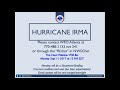 Sep 10, 2017 9 pm Special Weather Briefing on Hurricane Irma