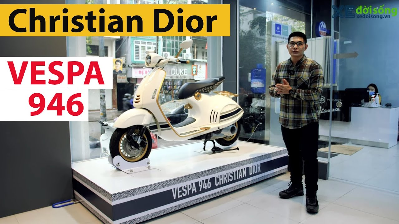 Siêu phẩm tay ga Vespa 946 Christian Dior có cửa về Việt Nam thét giá  ngang xế hộp đơn vị nhập khẩu khác thường