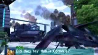 Corneria: Radar Jammers
37/55 Cutscenes
Fox prepares to destroy the jammers.
http://starfox-online.net/ Corneria: Radar Jammers