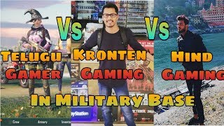 Kronten Gaming Vs Telugu Gamer Vs Hind Gaming In Military Base #ShaktimaanGaming