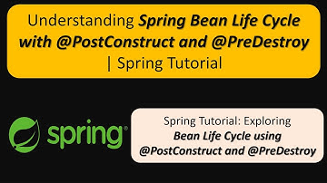 Understanding Spring Bean Life Cycle with @PostConstruct and @PreDestroy | Spring Tutorial