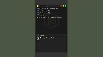 JavaScript - Array Merge #shorts #javascript #coding
