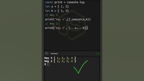 JavaScript - Array Merge #shorts #javascript #coding