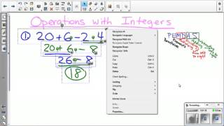 Operations with Integers