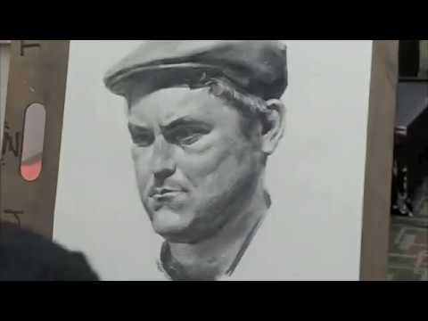 Portrait drawing demo by Zimou Tan