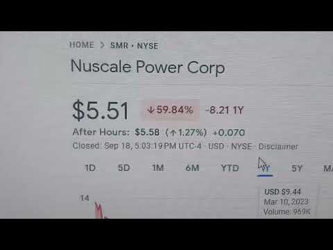 September 18 2023 NuScale Small Nuclear Energy SMR SCAM S UTAH Out Of 100s Of MILLIONS OF 