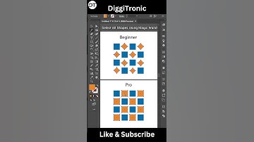 Illustrator Shortcut: Scale & Rotate Shapes Simultaneously (Time-Saving Trick!)  #diggitronic