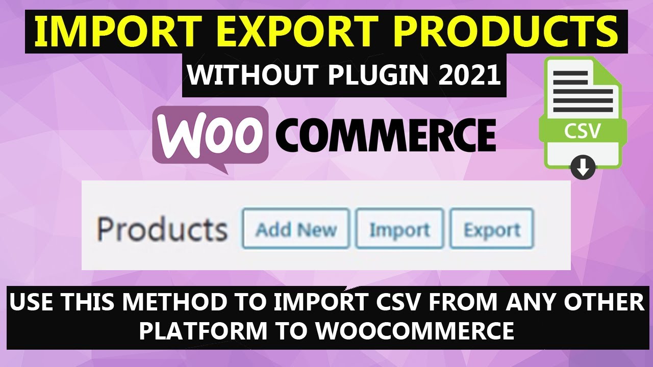 woocommerce import products with images csv Import products from one ...