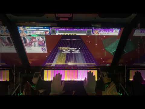 【チュウニズム AMAZON】 あうんどばいみー (MASTER) 理論値 ALL JUSTICE CRITICAL 手元 【CHUNITHM】