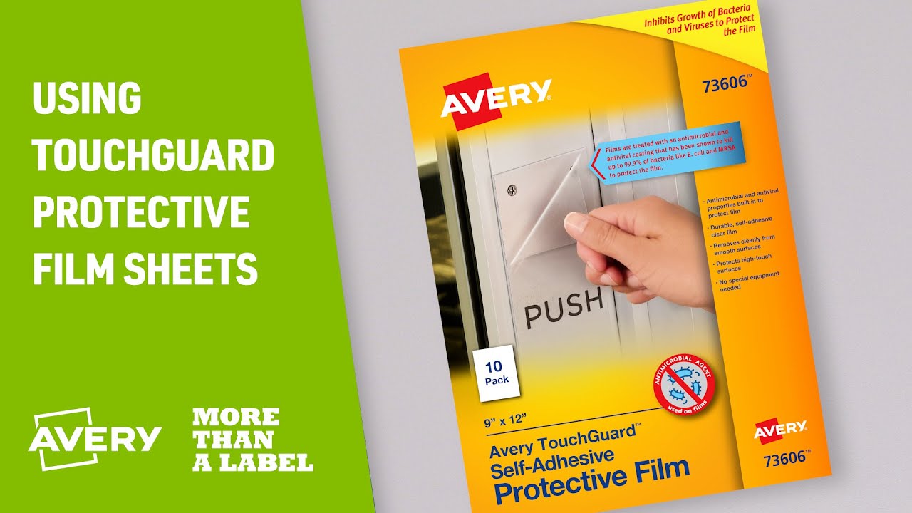 How to Laminate with Avery TouchGuard Self-Adhesive Laminating Sheets 