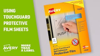 How to Laminate with Avery TouchGuard SelfAdhesive Laminating Sheets