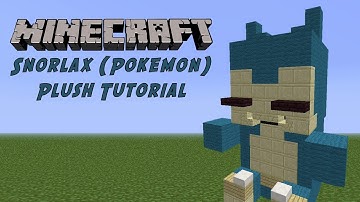 Minecraft Tutorial: Snorlax (Pokemon) Plush