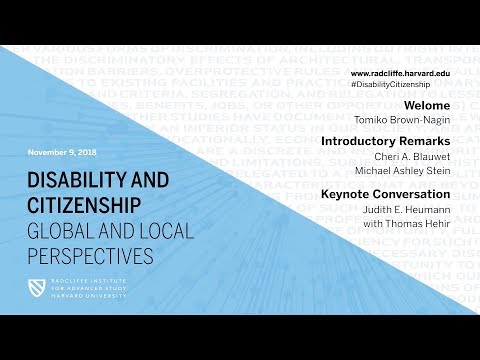 Disability and Citizenship | Introductory Remarks and Keynote Conversation || Radcliffe Institute thumbnail