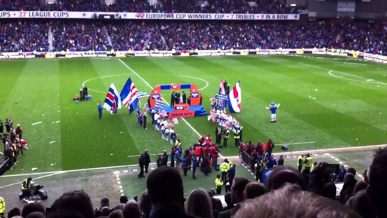 Rangers v Berwick rangers sfl3 league presentation YouTube