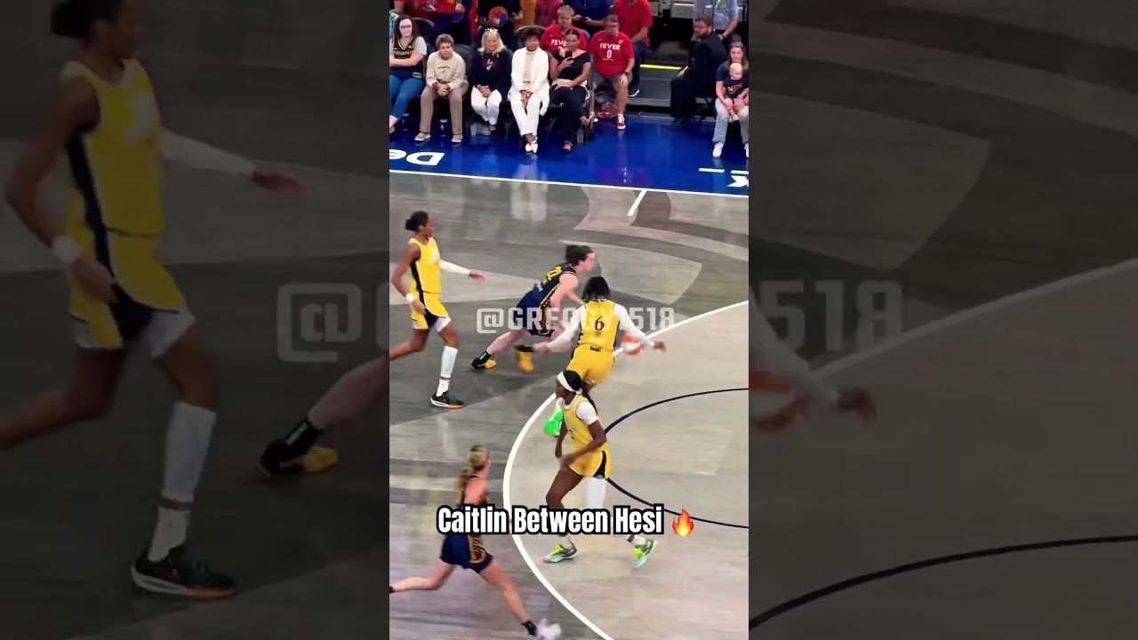 ⁣Caitlin went between then got her with the Hesi #caitlinclark #basketball #wnba