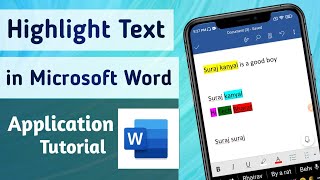 How to Highlight Text in Microsoft Word Document App screenshot 5