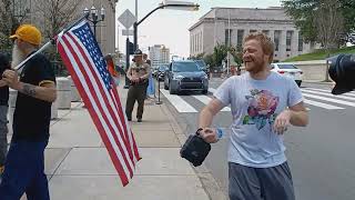 Fight Between Proud Boys and a Nut at the TN State Capitol.