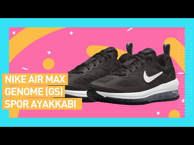 nike air max genome trainers in white and pink
