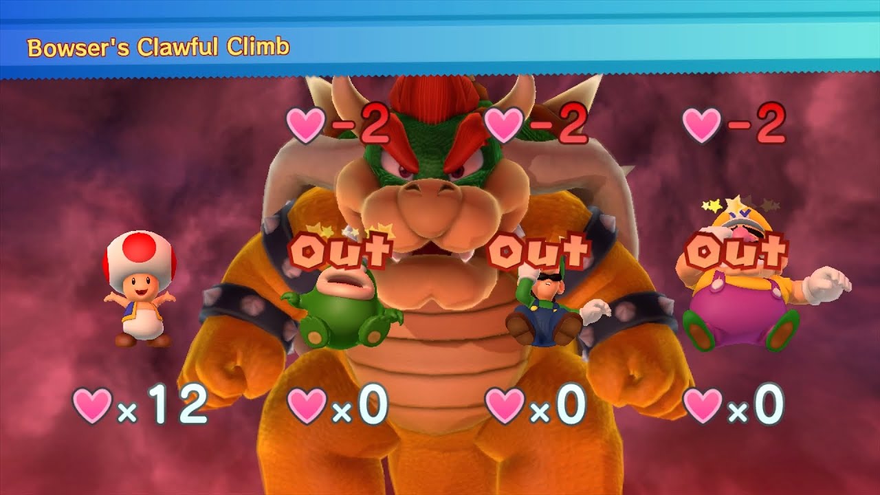 Mario Party 10 Bowser Party #881 Toad, Spike, Luigi, Wario Chaos Castle Master Difficulty