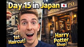 My First Haircut in Japan 🇯🇵 (Tokyo) + Harry Potter Shop | Day 15 in Japan