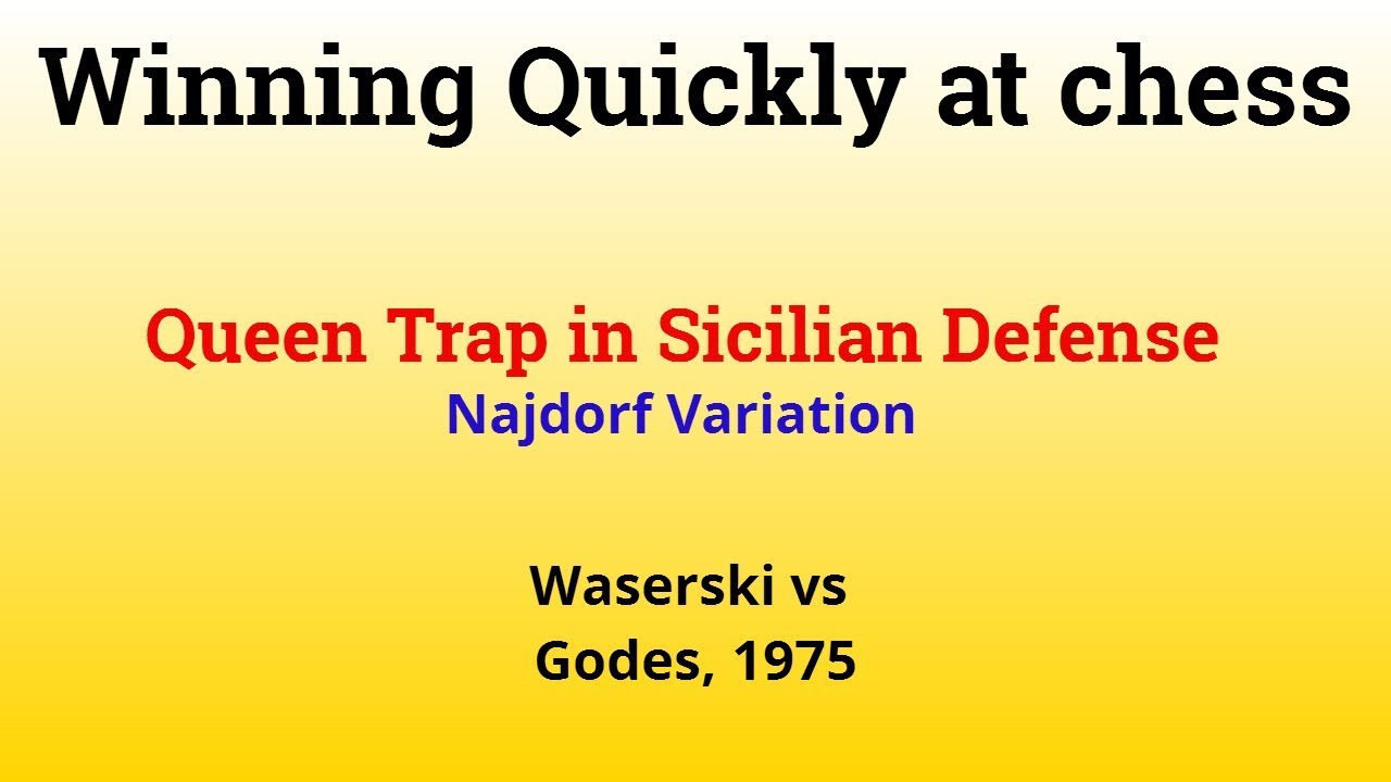 WOW Trap the Queen in Sicilian Defense ⚡Armadilha para a Dama na Defesa  Siciliana variante Najdorf 