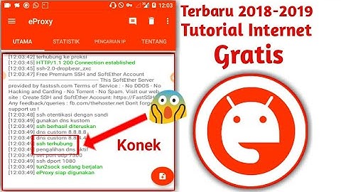 Terbaru 2018-2019 cara internet gratis menggunakan aplikasi eProxy 100%konek All-Tkp