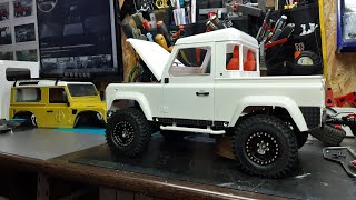 Lend Rover Defender D90 pickup 1/10 от Team Raffee CO. Сборка кузова