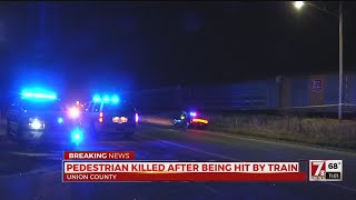 Man hit, killed by train in Union Co.