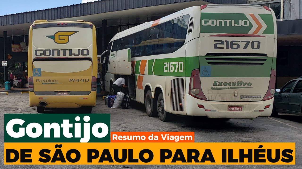 Gontijo: 32 Horas de Viagem de Ônibus de São Paulo a Ilhéus via Vitória da Conquista - BA
