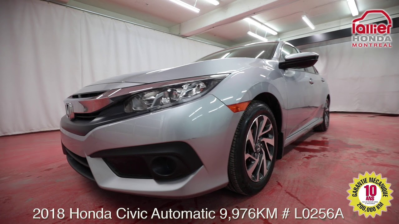 2018 Honda Civic Automatic 9,976KM # L0256A - YouTube