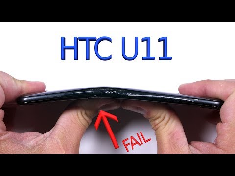 HTC U11 Durability Test - Scratch, Burn, Bend Test FAIL!