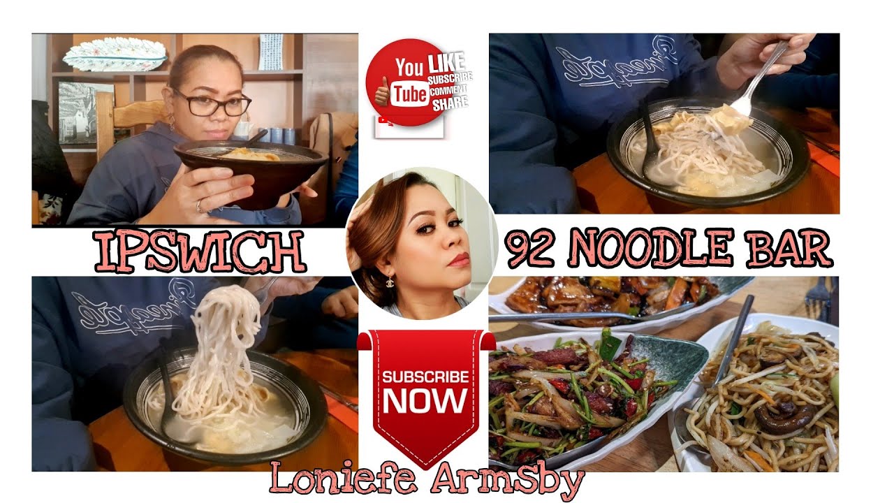 Freshly handmade noodles at Noodles 92 in Ipswich Wonton Noodles