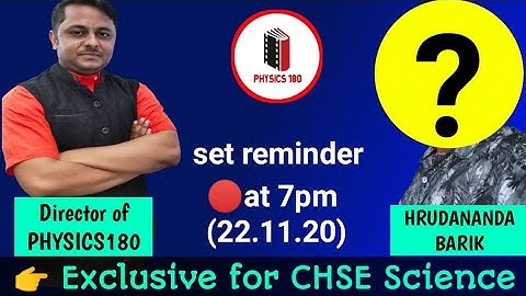 141.Talk to ur senior regarding Chse exam.clear doubt in live session at 7pm(22.11.20)today #physics