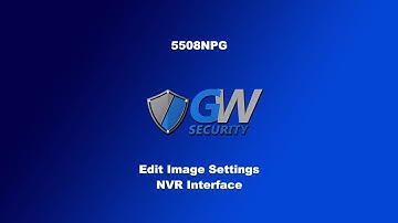 GW Security GW5508NPG - Edit Image Settings (NVR Interface)