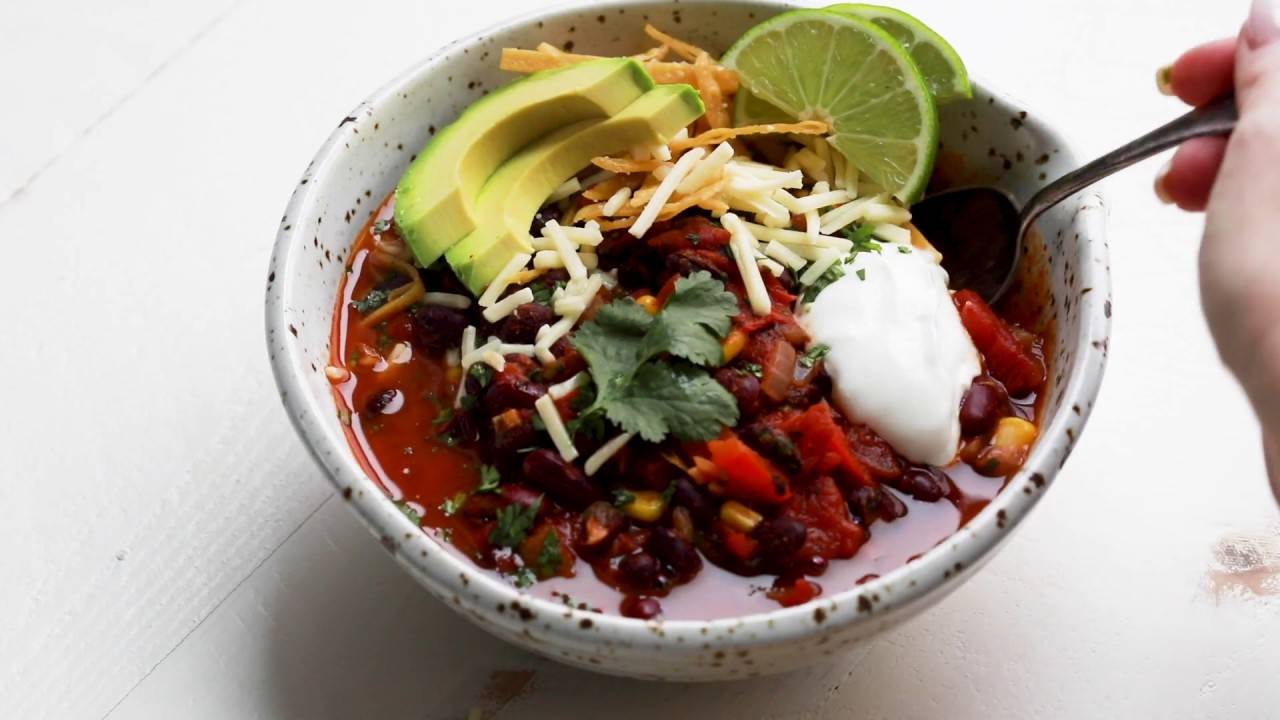 Instant Pot Vegetarian Chili YouTube