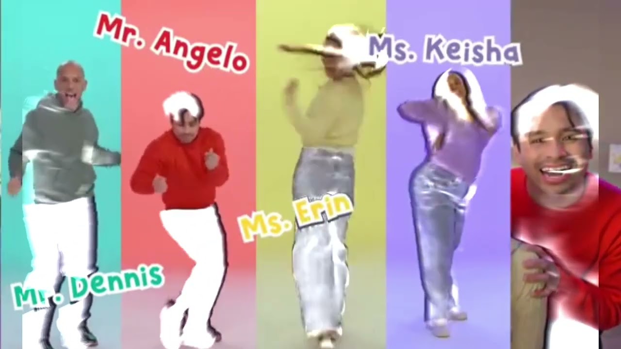 Ms.Rachel and friends singing and dancing together