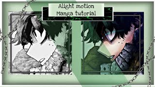 Manga edit tutorial 🤍// alight motion shake // cap cut effect